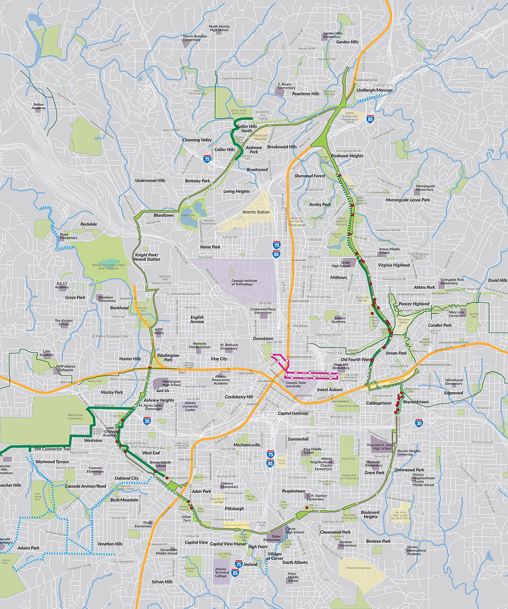 Atlanta Ga Beltline Map 